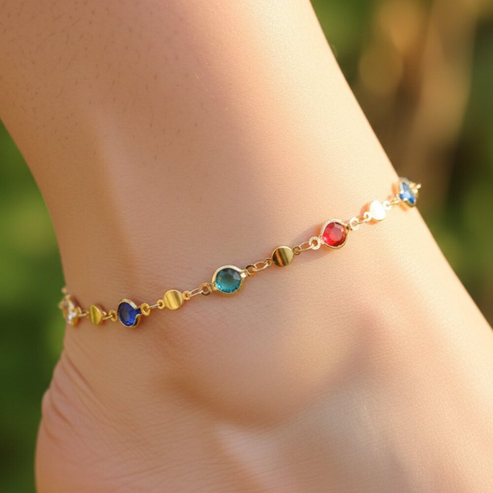 Minimalist Anklet, Sleek & Modern Design, Women’s Fashion, YC110464-A